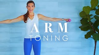 10 Minute Arm Toning Workout  From Flabby to Firm with Light Dumbbells [upl. by Leopoldeen]