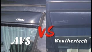 WEATHERTECH vs AVS  Which IN CHANNEL Rain Guard Window visor is The Best [upl. by Pinzler]