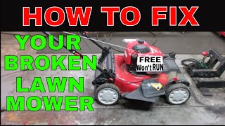 How To Restore A Junked Lawn Mower For Cheap [upl. by Benson700]