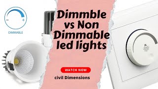 Dimmable vs Non dimmable led lights dimmable ledlights civildimensions interiordesignhomedecor [upl. by Suedama]