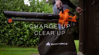 Yard Force 40V Cordless 3in1 Blower Vacuum amp Mulcher LB C20 CR 20 UK [upl. by Aneeroc]