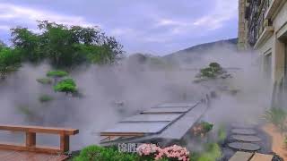 How to create a beautiful yard with mist system  Nebufly Fog Misting System [upl. by Abigale]