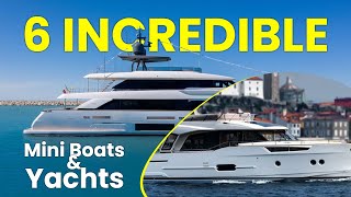 6 Incredible Mini Boats and Yachts luxuryyachts [upl. by Calvo]