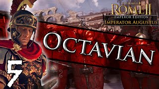 Total War Rome II  Imperator Augustus Octavian Campaign 5  Purple Rain [upl. by Nylikcaj]