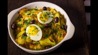 Bacalhau ao forno com batatas como fazer receita à Gomes de Sá [upl. by Peddada]