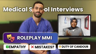 Roleplay MMI  Medical School Interviews  The Aspiring Medics [upl. by Lesley152]