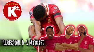 SHOCKING DEFEAT  LIVERPOOL 01 NOTTINGHAM FOREST  MATCH REACTION LIVE [upl. by Araihc82]