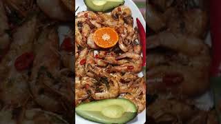 shorts prawns with ginger singapour style Hot and tasty easy to do [upl. by Moishe]