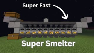 Minecraft Super Smelter Any Size You Want Tutorial [upl. by Earla]