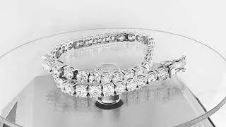 860 Carat Natural Diamond Tennis Bracelet 14K White Gold Or Yellow Gold Handmade Certified [upl. by Eardnaed274]