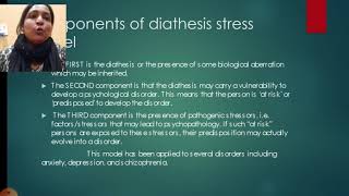 Diathesis stress model [upl. by Aniram692]