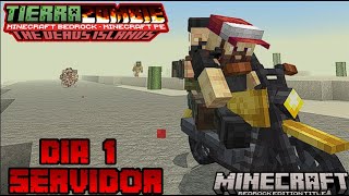 DIA 1 EN UN SERVER DE APOCALIPSIS ZOMBIE SEMI ANARQUICO  Minecraft Bedrock 12141 [upl. by Eniamraj]