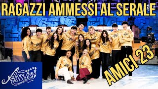 I 15 RAGAZZI DI AMICI 23 AMMESSI AL SERALE 2024  SQUADRE MAGLIE BALLO E CANTO Magliati [upl. by Aicinoid575]