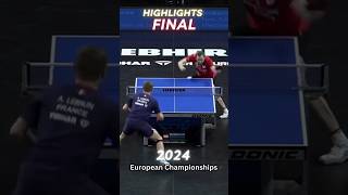 Lebrun vs Duda 🔥 Final Highlights  2024 European Championship tabletennis pingpong alexislebrun [upl. by Ahens]