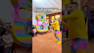 Todo iba bien… Hasta que nos dejaron romper la piñata🤪🤣Like❤️ si nos invitarias a tu cumpleaños 🤭 [upl. by Nyltac897]