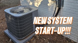 System Start Up On Tempstar Heat Pump [upl. by Hawger600]