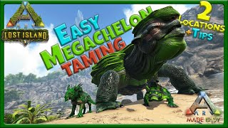 🐢 Megachelon Taming amp Locations 🌴 Lost Island 🌴 ARK Made Easy [upl. by Thomajan]