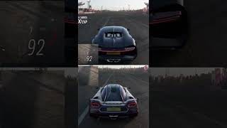 Agera RS VS Bugatti Chiron  Corrida de Arrancada  koenigsegg viral shorts forzahorizon5 [upl. by Notxam]