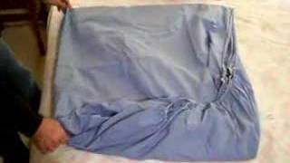 How to Fold a Fitted Sheet  The Only Video You Need Taught by a Man [upl. by Stasny385]