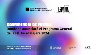 EnVivo 🔴  Anuncio del programa general de la FIL Guadalajara 2024 [upl. by Icart]