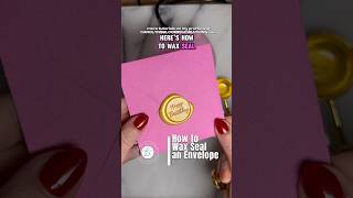 How to Wax Seal an Envelope diywedding [upl. by Accalia529]