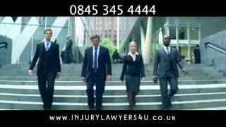 Injury Lawyers 4U advert  Woman Lawyer Falls Over [upl. by Limak]