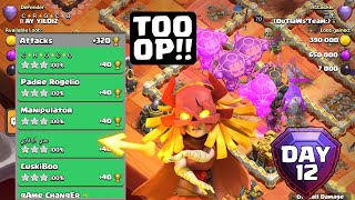 Too Op 🔥 Mass Rocket LoonGiant Arrow  320 Day 12 Legend Push July Season  Clash of clans [upl. by Petronille899]