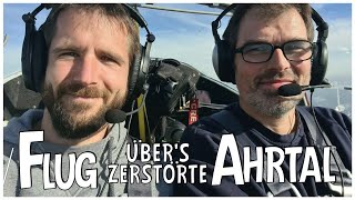 Flug übers zerstörte Ahrtal Von Antweiler bis Sinzig  3 Monate nach der Flut [upl. by Farlay]