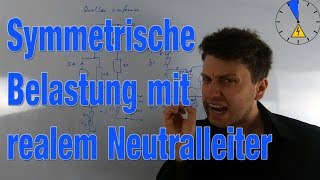 Symmetrische Belastung mit realem Neutralleiter  Mehrphasensystem [upl. by Aropizt]