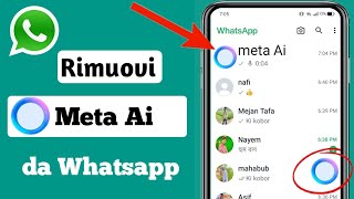 Come eliminare definitivamente Meta Ai su WhatsApp  Guida completa 2024 [upl. by Mareld378]