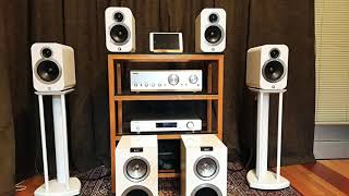 Q acoustics 3010i amp Q acoustics 3020i sound test [upl. by Ahseikram]