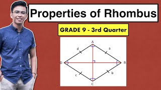 Properties of Rhombus  Grade 9 3rd Quarter MathTeacherGon [upl. by Menis552]