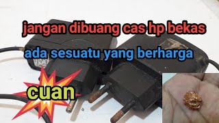 jangan dibuang cas hp bekas ada sesuatu yang berharga [upl. by Baseler]