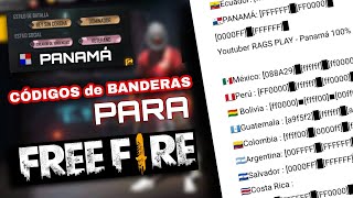 CÓDIGOS de BANDERAS para FREE FIRE ♥️ Android amp iOS Bien Explicado [upl. by Asilanna]