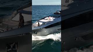 Riva yacht bow  top view [upl. by Rockie]