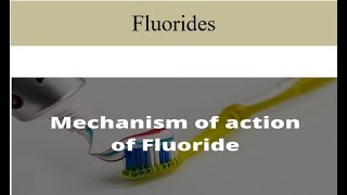 Mechanism of action of Fluorides [upl. by Zrike]