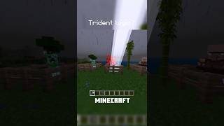 Minecraft Trident Logic 🤯 Minecraft MinecraftMeme Funny Viral Epic Thunder fyp ForYou [upl. by Oiril]