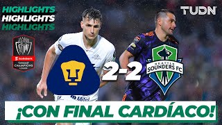 Highlights  Pumas 22 Seattle Sounders  CONCACHAMPIONS 2022  FINAL  TUDN [upl. by Stimson]