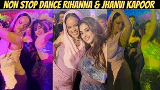 RihannaJhanvi Kapoor danced nonstop at Anant AmbaniRadhikas prewedding [upl. by Googins]