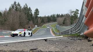 Flying Audi R8 GT3 Nürburgring Nordschleife [upl. by Jo-Anne]