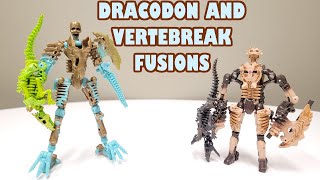 Fossilizer Combiner featuring Dracodon and Vertebreak Transformers MOC like Lego [upl. by Aimekahs343]