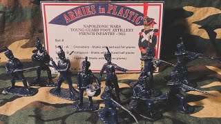 Armies in Plastic Napoleonic Wars French Infantry Army Men Review [upl. by Noirret]