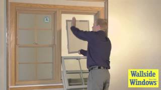 Double Hung Window Half Screen Operation [upl. by Alyson]