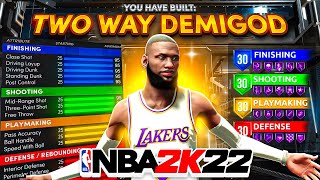 THIS 2WAY FINISHER BUILD IS THE BEST BUILD in NBA 2K22 DEMIGOD BUILD Best Build 2k22 [upl. by Blackmun]