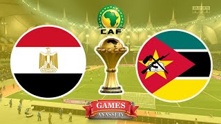 Egypt vs Mozambique  Cup African Qualifiers 2024  eFootball PES Gameplay PC HD [upl. by Hammock]