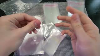 Geyoga 4 Size 240 Pieces Clear Plastic Cello Bag Resealable Self Sealing Cellophane Bag Review [upl. by Nwahsit]