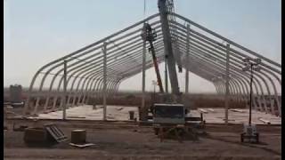 Time lapse  DFAC Construction by Ecolog in AFG [upl. by Ahsiuq959]