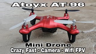 Atoyx AT96 Mini Drone Unboxing and Test Flight [upl. by Nahtanohj606]