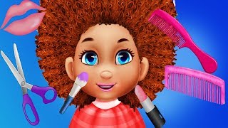 Fun Girls Care Games  Sweet Baby Hair Salon Nail Care Hair Style Spa Beauty Makeover Kids Games [upl. by Aikym]