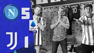 😭DISFATTA TOTALE… NAPOLI 51 JUVENTUS  LIVE REACTION TIFOSI JUVENTINI HD [upl. by Aihseket252]